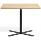 Boost Gas Lift Single Leg Table for Rectangular Tops